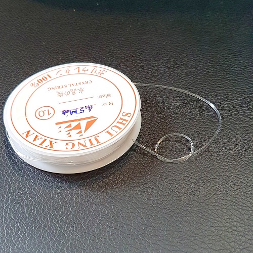 Cuộn Thun Cước Size 1mm Dài 4,5m Làm Vòng Tay Và Đồ Handmade - Nhiều màu