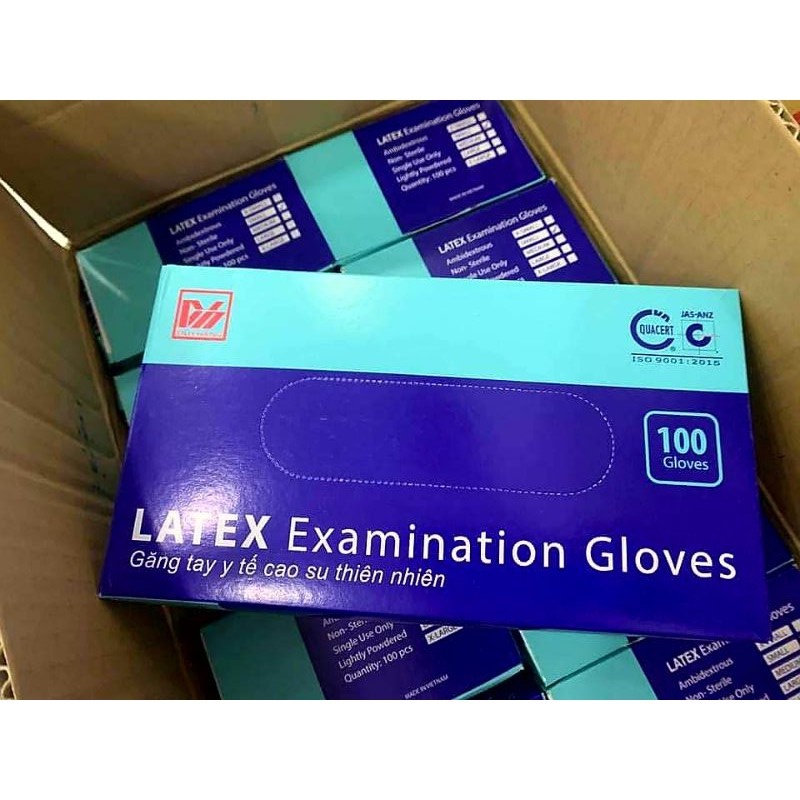 Găng tay y tế Duy Hàng_LATEX Hộp 50 đôi (100 cái)