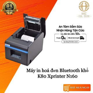 Máy in hoá đơn Bluetooth khổ K80 Xprinter N160