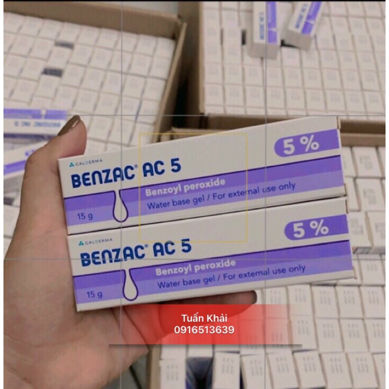 Kem giảm mụn - Benzac AC 5 5% 15g