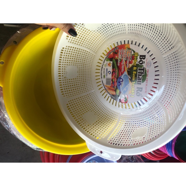 Rổ kèm thau 2 in 1