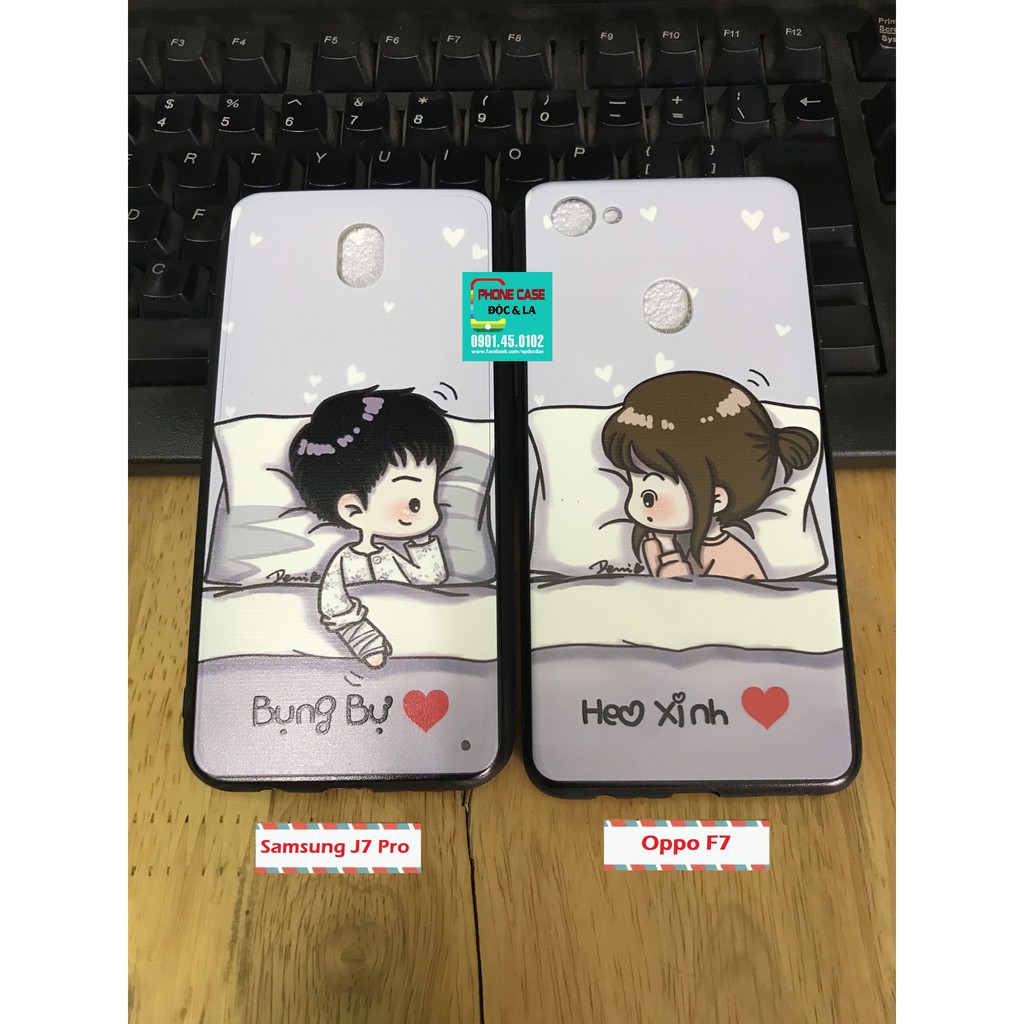 Ốp Couple cực kute cho Samsung J7 Pro và Oppo F7