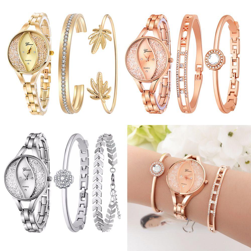 EUCA Đồng Hồ Quartz Nữ Dây Da Đơn Giản