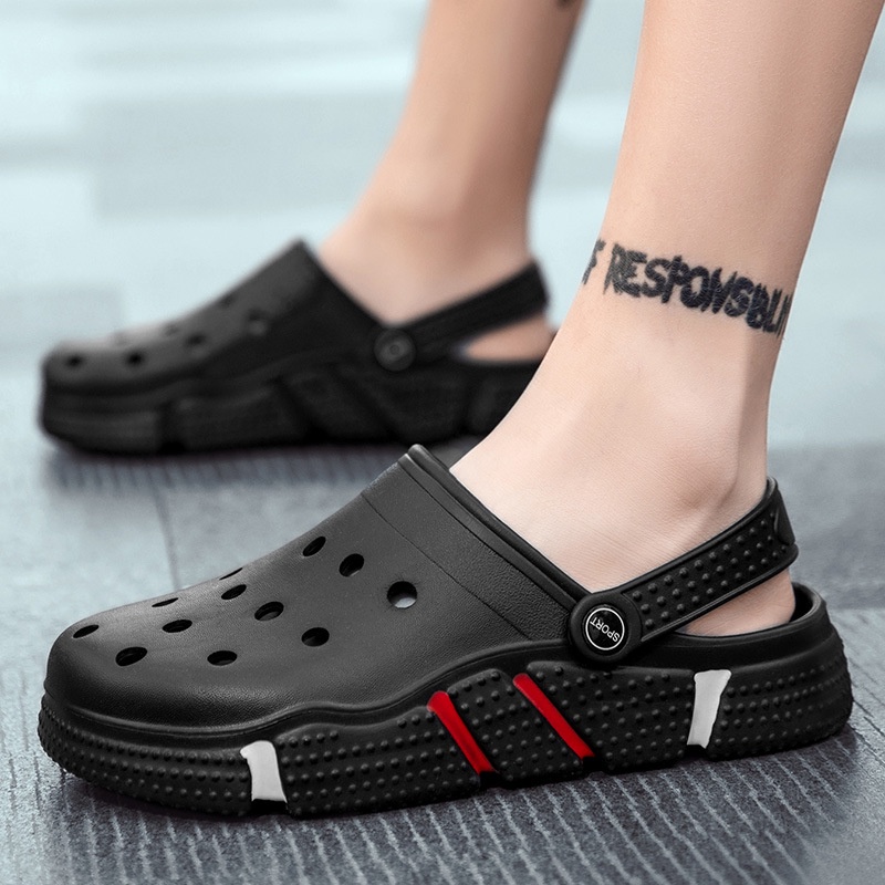 🏝️Dép Sandal Nam🏝️Dép Sandal Đục Lỗ Chống Trượt Phong Cách Mới RKC057
