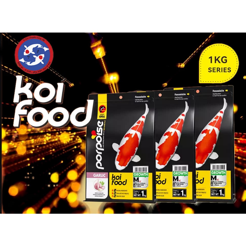 Cám Porpoise Growth cao cấp tăng trưởng cho cá Koigói 1kg,thức ăn cá Koi