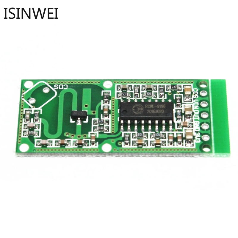 5 Mô đun chuyển đổi radar vi sóng RCWL-0516 cảm ứng cơ thể người thông minh khoảng cách phát hiện 5-7m