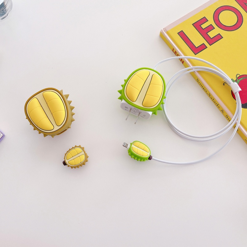 Ốp điện thoại silicon mềm hình gấu/hamburger/bánh hamburger bảo vệ đầu dây cáp sạc USB cho iPhone 18W 20W