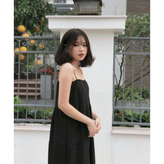 Váy Hai Dây Hàn Quốc Dáng Basic Mix Bên Trong, Freesize, Có Quà Tặng Kèm | BigBuy360 - bigbuy360.vn