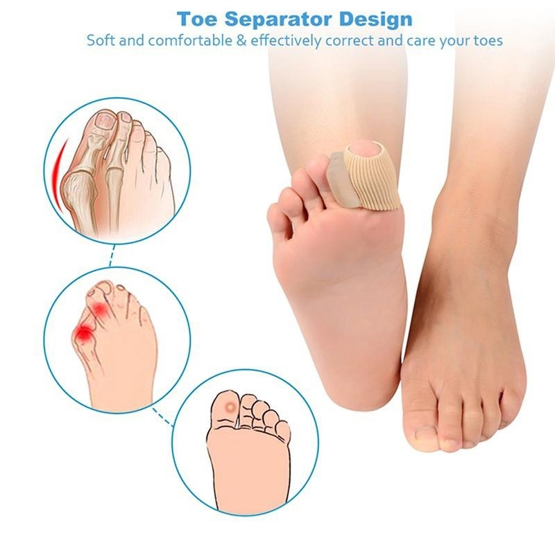 1 Pair Orthopedics Bunions Foot Care Pedicure Silicon Pad Protection Toe Spreader Hallux Valgus Feet Care Tool