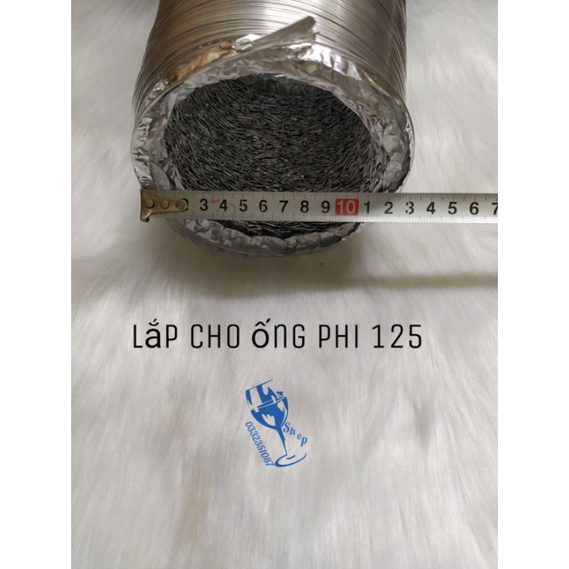 ống bạc đường kính 125 dùng cho quạt thông gió, hút mùi. cuộn 8m