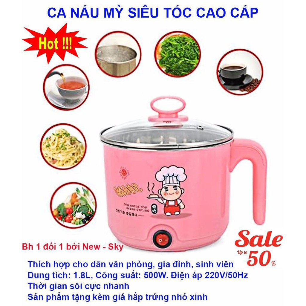 Nồi Lẩu Điện Mini Đa Năng 2 in 1[Giảm giá sốc]