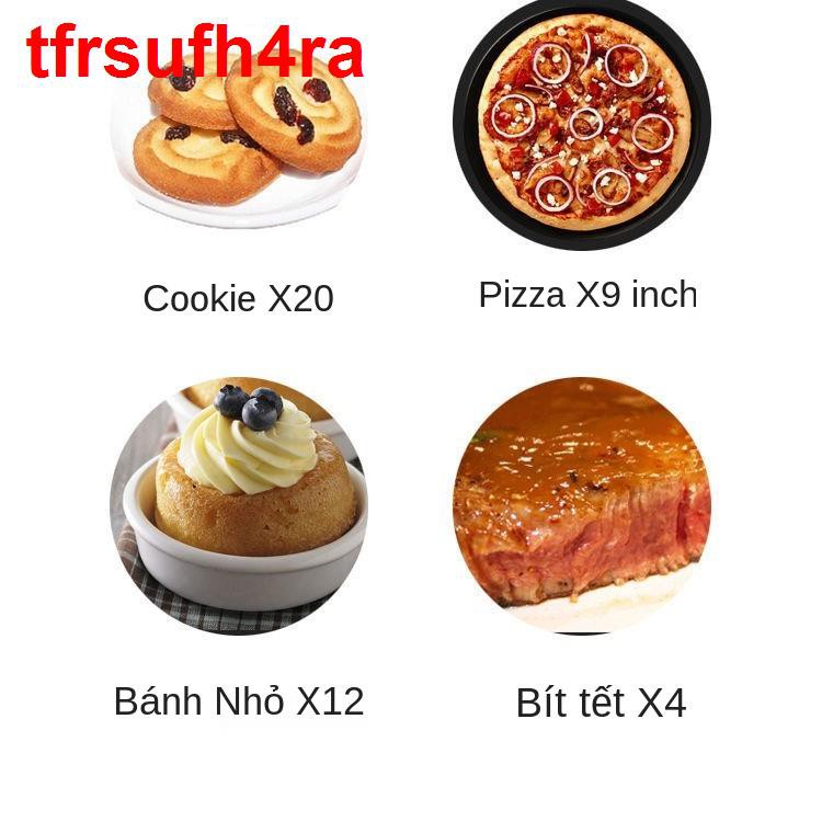 [Bảo hành 3 năm] Lò nướng điện đa năng gia đình tự động bánh pizza mini Máy làm bông lan trứng cánh gà