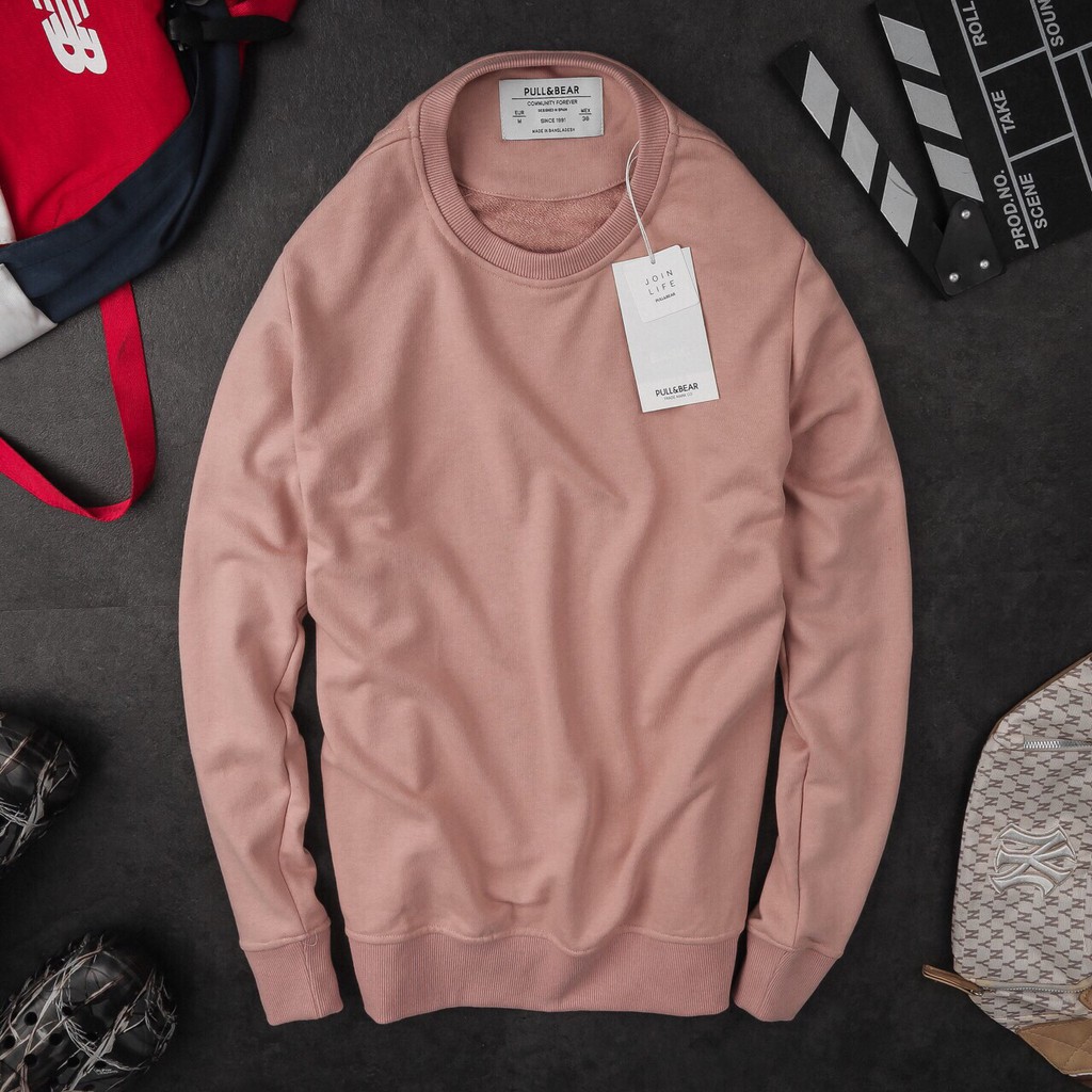 [ SALE ] Áo nỉ thu đông - Pull Bear - Chất nỉ dày đẹp nhiều màu - cổ tròn | BigBuy360 - bigbuy360.vn