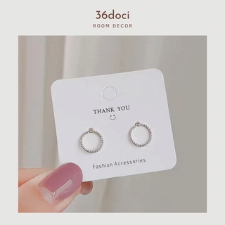 Sora earrings - khuyên tai nữ basic hình tròn | 36doci