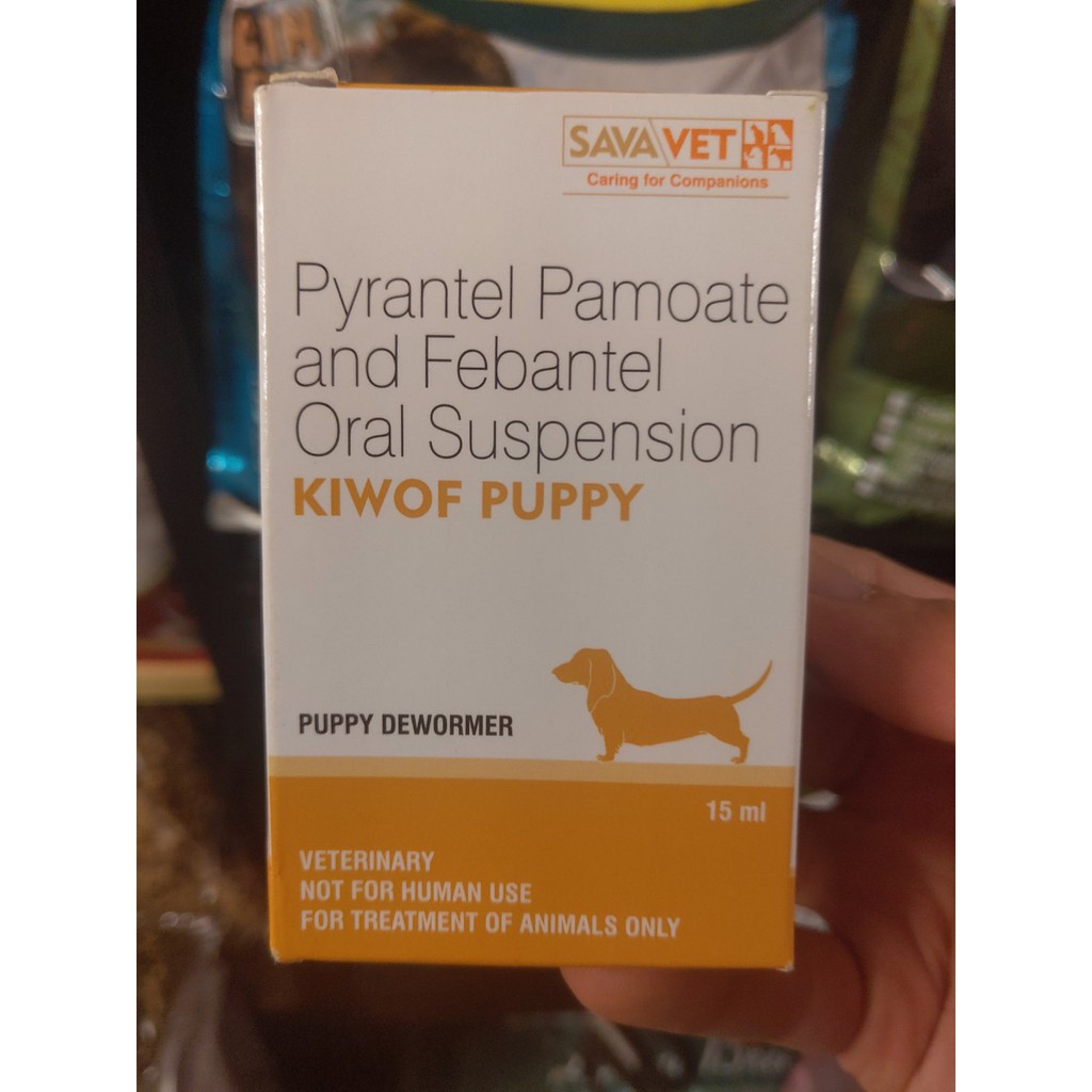 Tẩy jun Kiwof Puppy 15ml dạng Siro vị ngọt dành cho chó dưới 1 tuổi