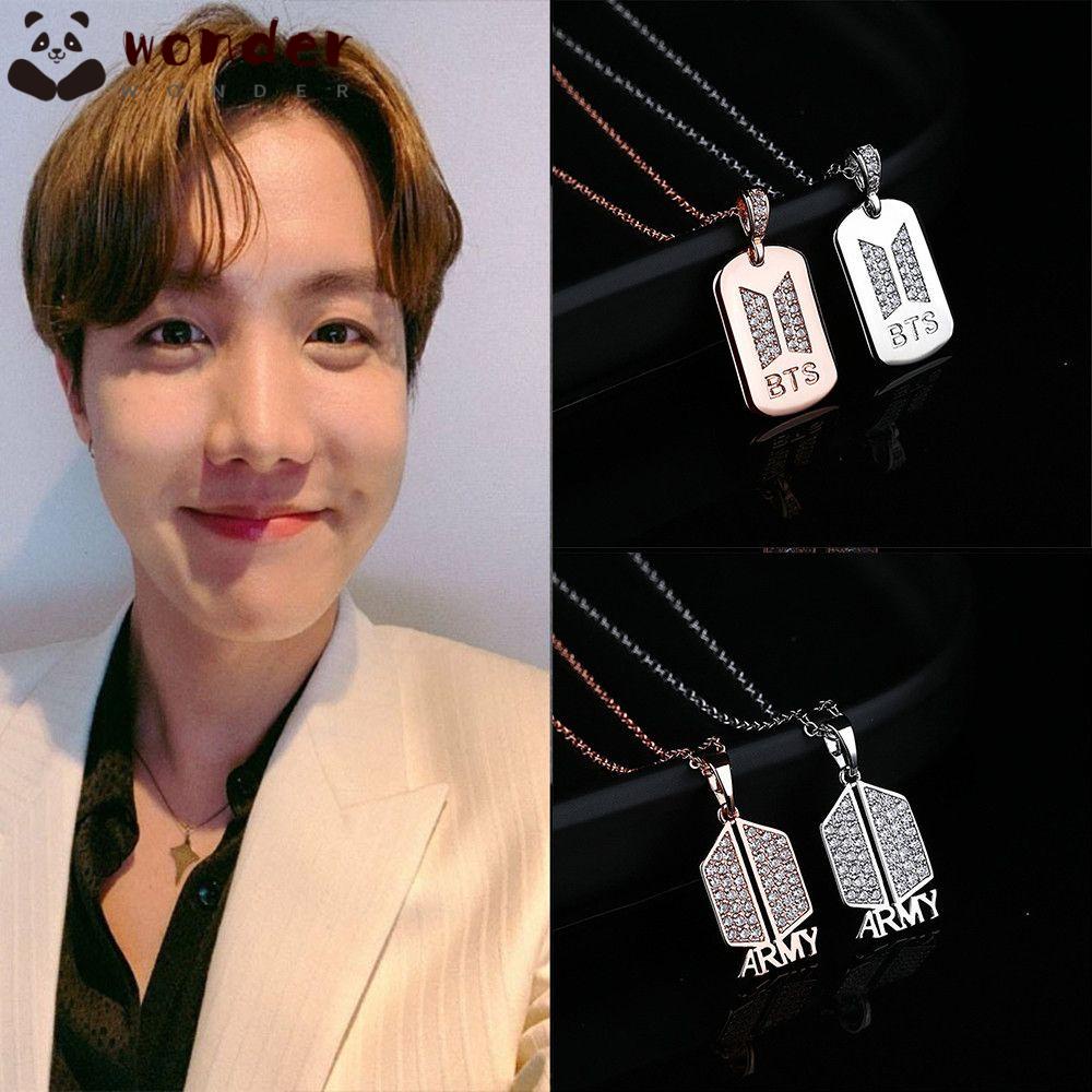 Vòng cổ Mạ Vàng 18k Mặt Logo Bts Army Thời Trang Cho Nữ