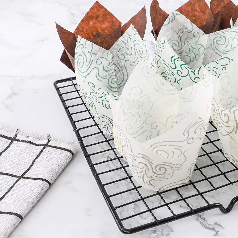 AUGUSTINA Set 50 Đế Lót Bánh Cupcake Chống Thấm Dầu
