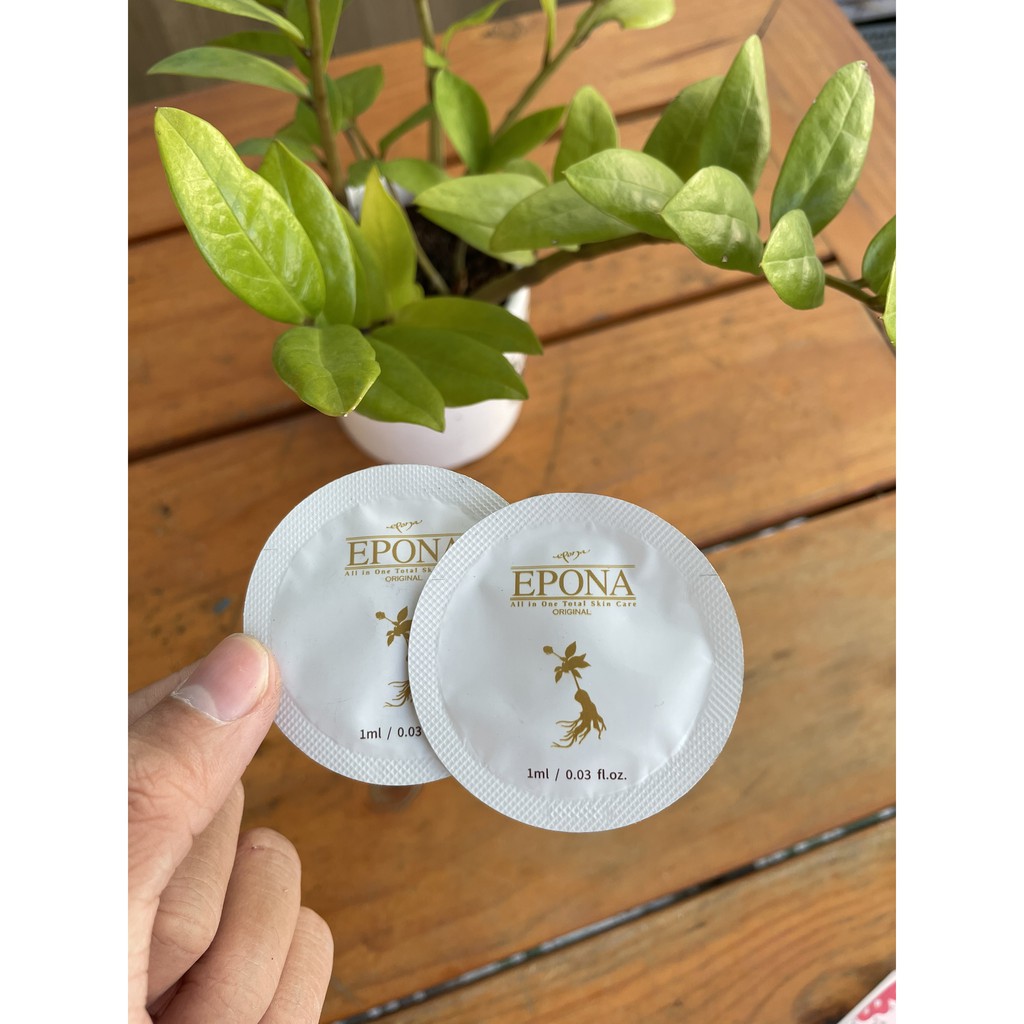 Mẫu Dùng Thử Kem Xoá Mờ Thâm Nám Chiết Xuất Hồng Sâm Sample Epona Red Ginseng Gold Whitening Cream 1ml | BigBuy360 - bigbuy360.vn