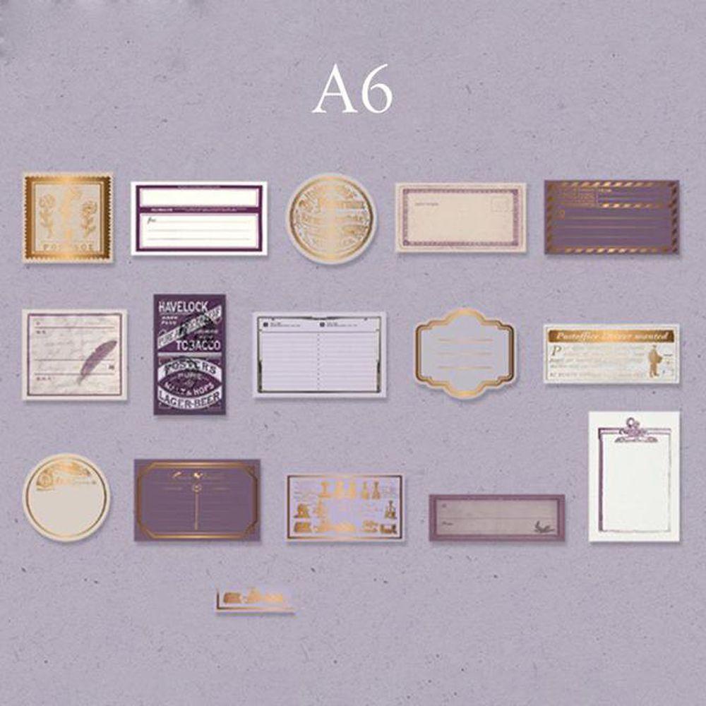 Nhãn Dán Đồng Cổ Điển Sáng Tạo Trang Trí Sổ Tay DIY