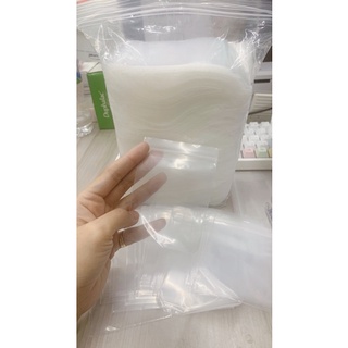 1kg Túi Zip chỉ trắng,túi zipper full trắng size 7*10 loại 1 dễ gỡ.