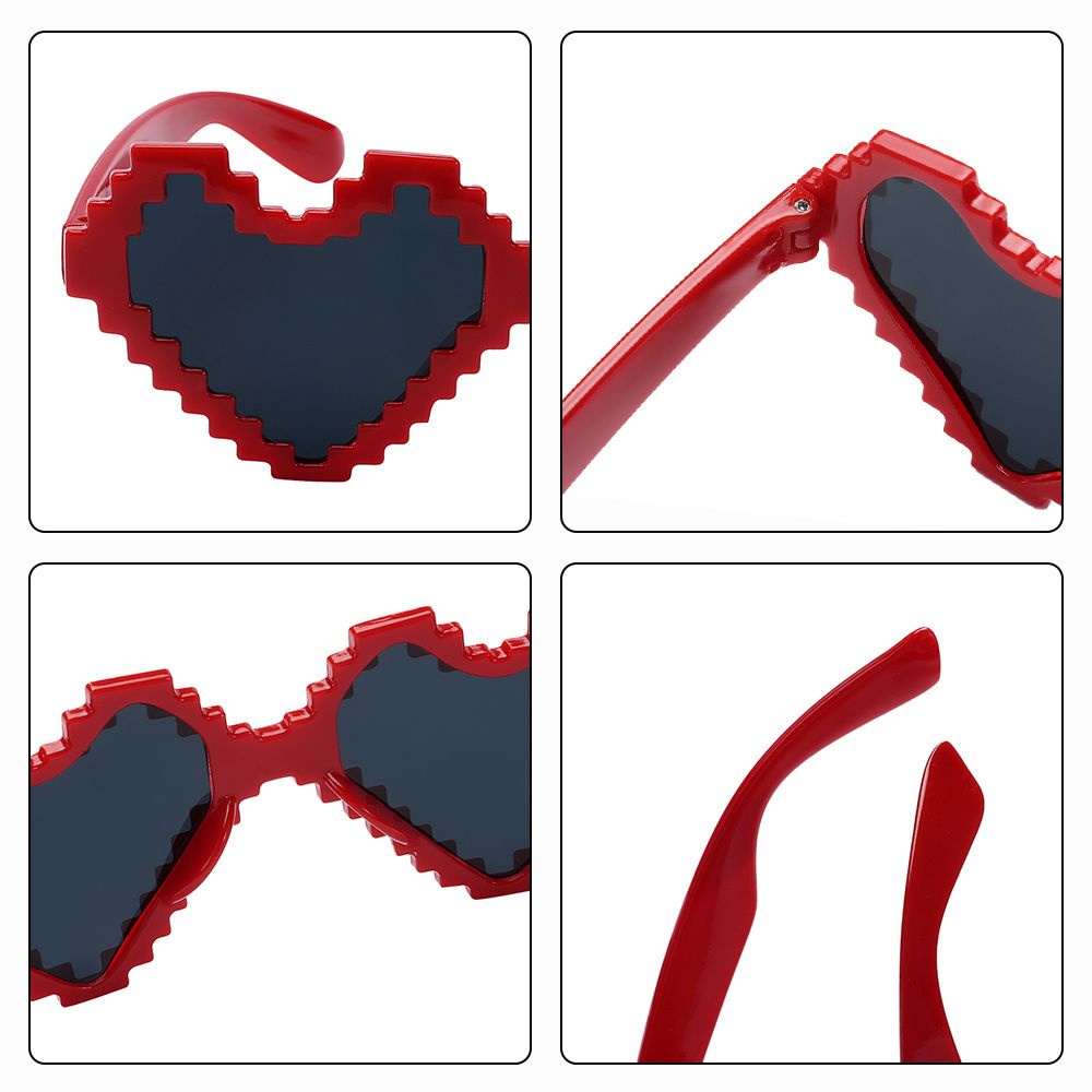 Mắt kính hình trái tim nhiều màu sắc thời trang sành điệu