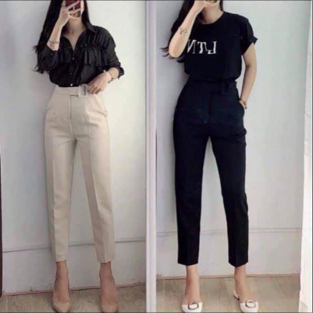 Quần tây dáng baggy