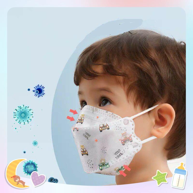 KHẨU TRANG 4D KF94 TRẺ EM 4 LỚP - CÔNG NGHỆ HÀN QUỐC (1-8 TUỔI)