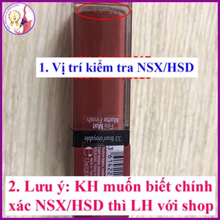Son velvet bourjois rouge edition- no.33 ( đỏ nâu)