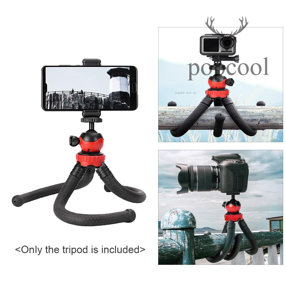 Giá Đỡ Ba Chân Linh Hoạt Kèm Ốc Vít 1 / 4 Inch Xoay 360 Độ° Phụ Kiện Đầu Bi Chịu Tải 2kg Cho Điện Thoại Thông Minh / DSLR / Action | BigBuy360 - bigbuy360.vn