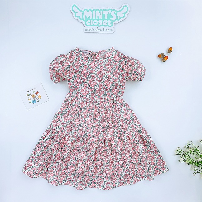 Váy Bé Gái Babydoll Viền Ren Size Từ 1 - 4 Tuổi MINTSCLOSET Mint's Closet - V563 - GV0062