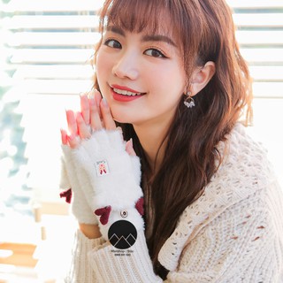 Găng tay len, bao tay nữ hở ngón mùa đông tiện lợi, quà tặng noel giáng sinh Maxshop Độc