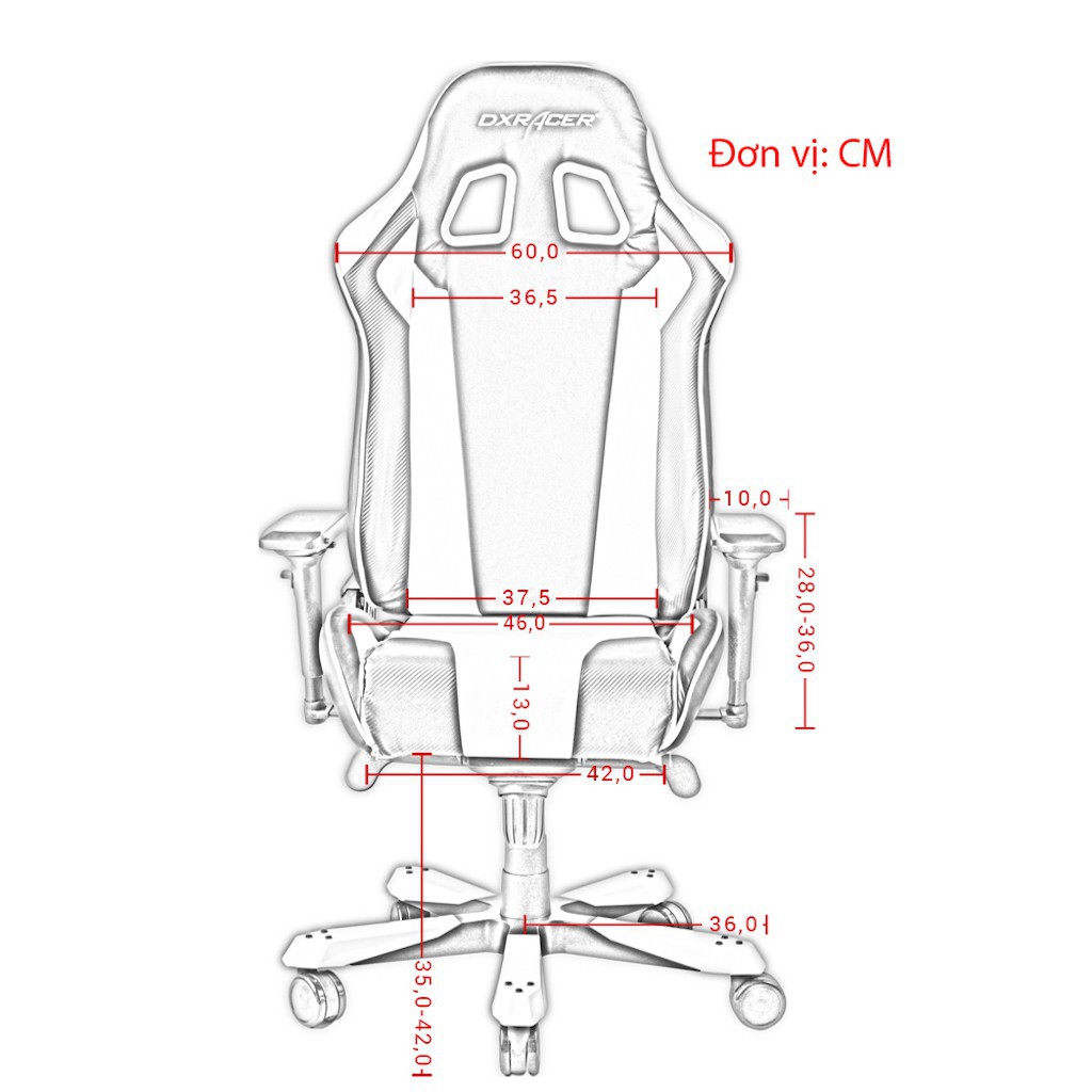 Ghế chơi game DXRacer KING KS28-NE (Xanh Lá)