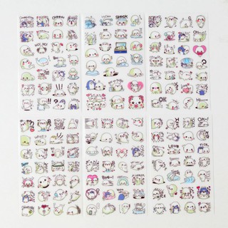 combo 100 set sticker pvc các mẫu