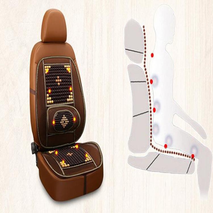 Bộ lót ghế tấm lưới tựa lưng massage hạt gỗ DC-HG01 siêu đẹp - Trọng lượng: 1.05 kg - Có 2 màu