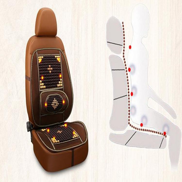 Bộ lót ghế tấm lưới tựa lưng massage hạt gỗ DC-HG01 siêu đẹp - Trọng lượng: 1.05 kg - Có 2 màu