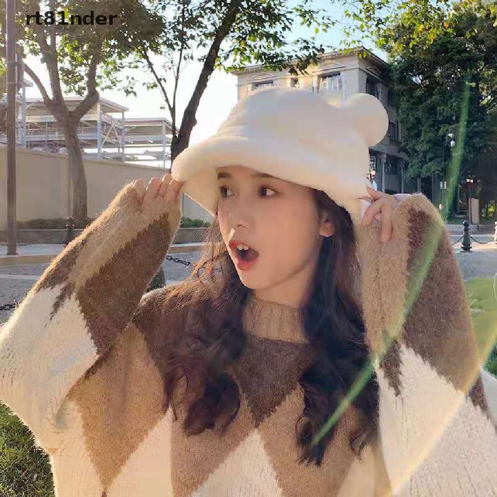Nón Tai Bèo Phủ Lông Dày Dặn Mềm Mại Giữ Ấm Thời Trang