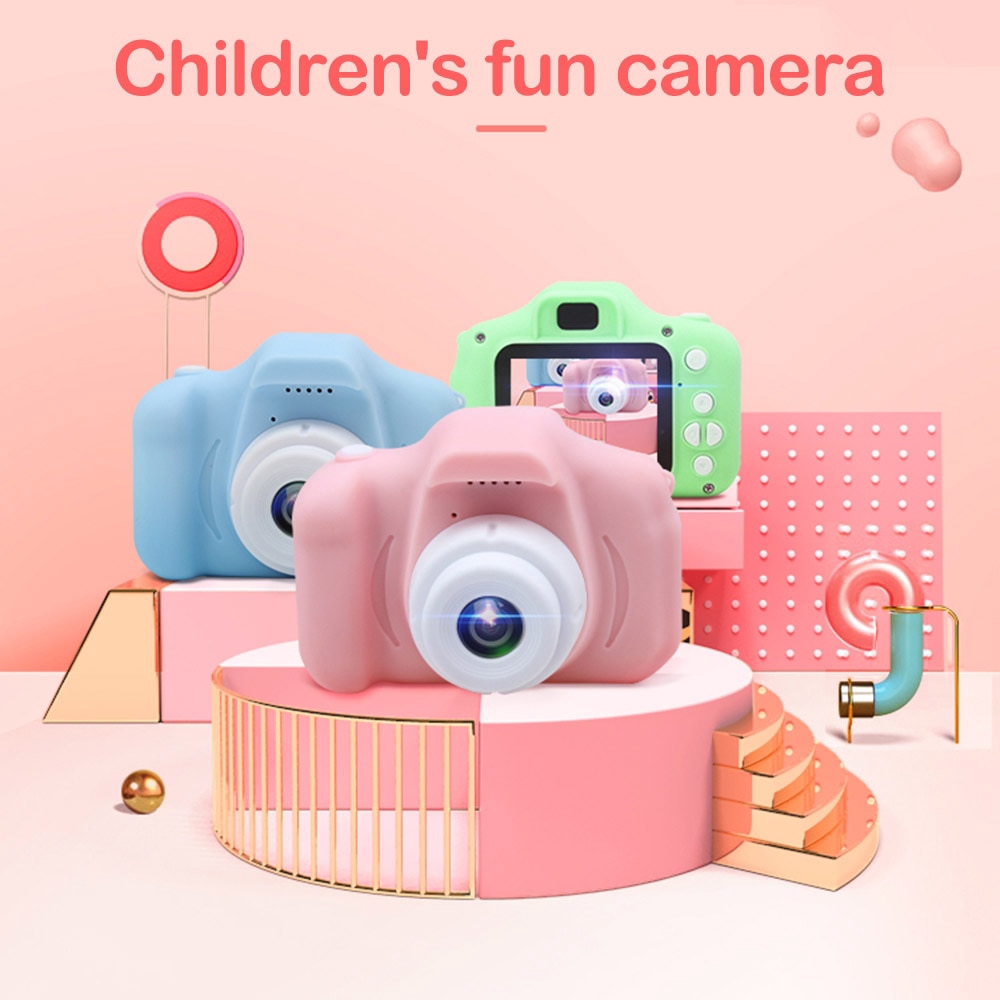 Máy ảnh kỹ thuật số Mini màn hình HD 2 Inch dễ thương cho bé | BigBuy360 - bigbuy360.vn