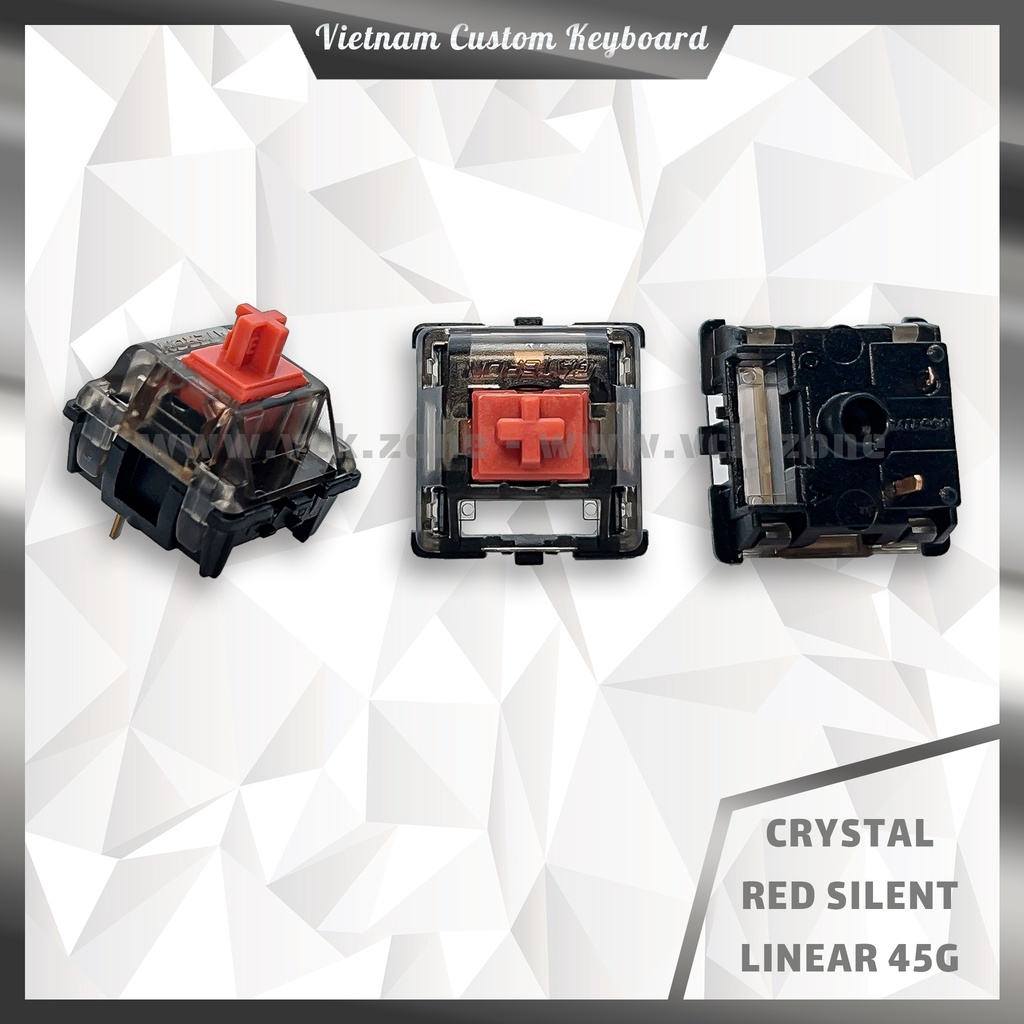 Gateron Crystal Switch | Stem Công Nghệ Mới Mượt Mà | Housing Smokey Crystal Smokey Đẹp Mắt | VCK