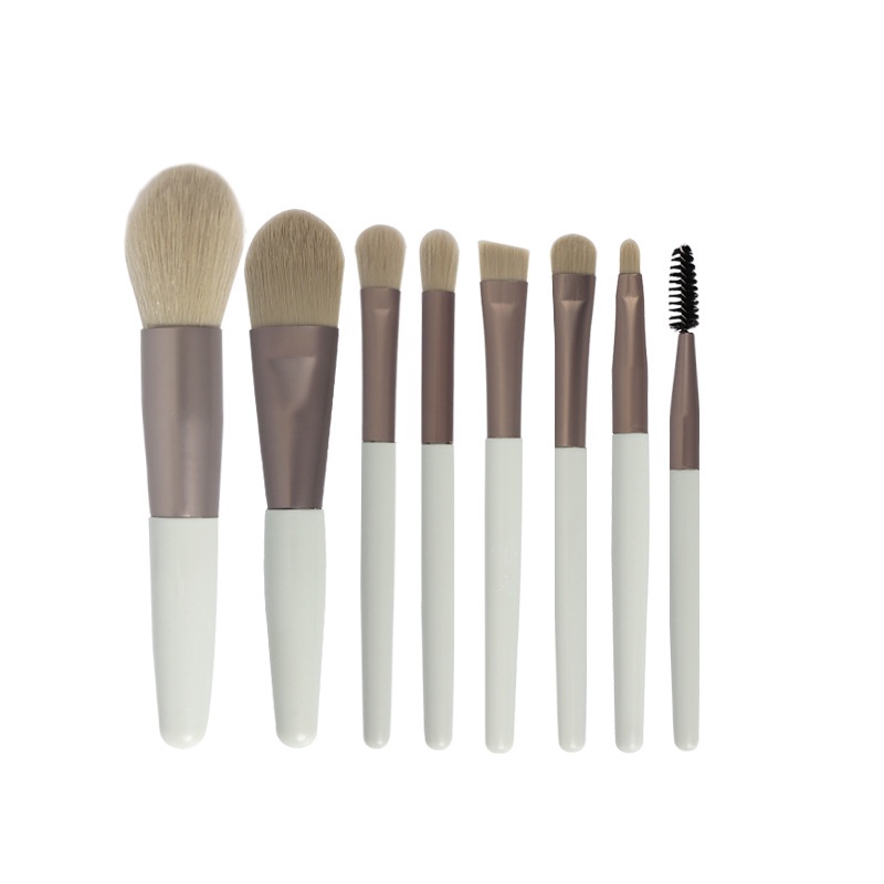 [Hàng mới về] Túi 8 cọ trang điểm du lịch lông mềm thiết kế nhỏ gọn tiện lợi