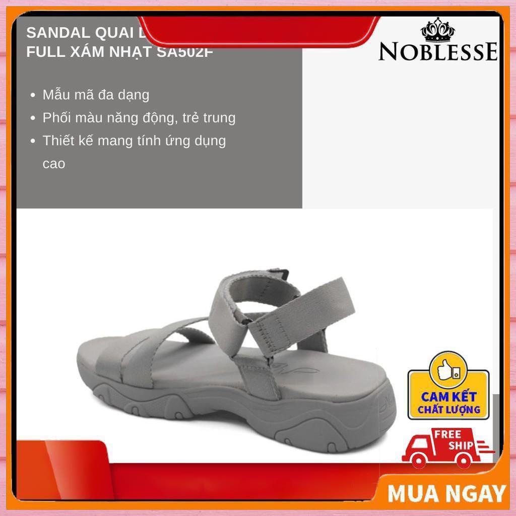 GIÀY SANDAL QUAI HẬU NỮ  MÀU XÁM NHẠT THỜI TRANG CHÍNH HÃNG NESTY- SA502F