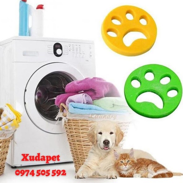 Phao Lấy Lông Chó Mèo Trong Máy Giặt Tiện Dụng, Chất Liệu Silicon An Toàn Cho Quần Áo