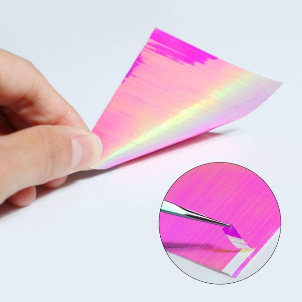 Miếng Dán Trang Trí Móng Tay 3D Siêu Mỏng Họa Tiết Kẻ Sọc