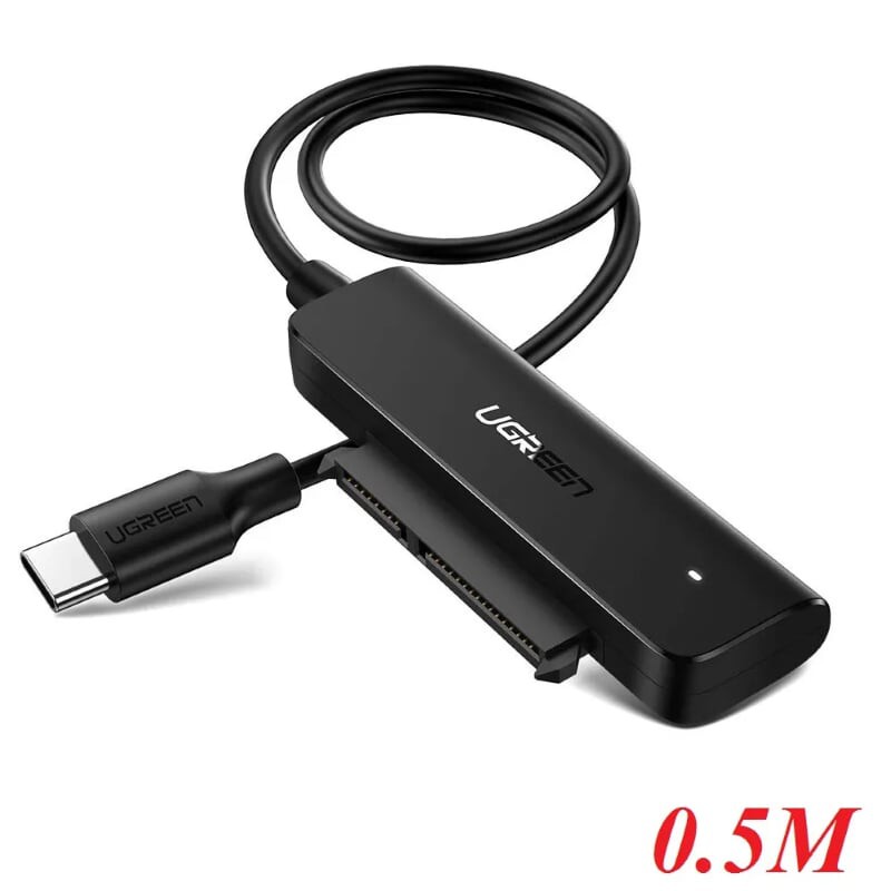 0.5m 0.5m bộ đọc ổ cứng ssd usb type c ra 2.5 inch sata 50cm Ugreen 70610 CM321