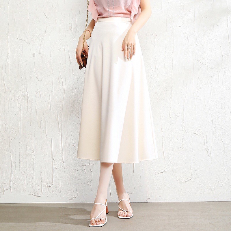 Chân váy xòe qua gối/ chân váy công sở - OK SHOP