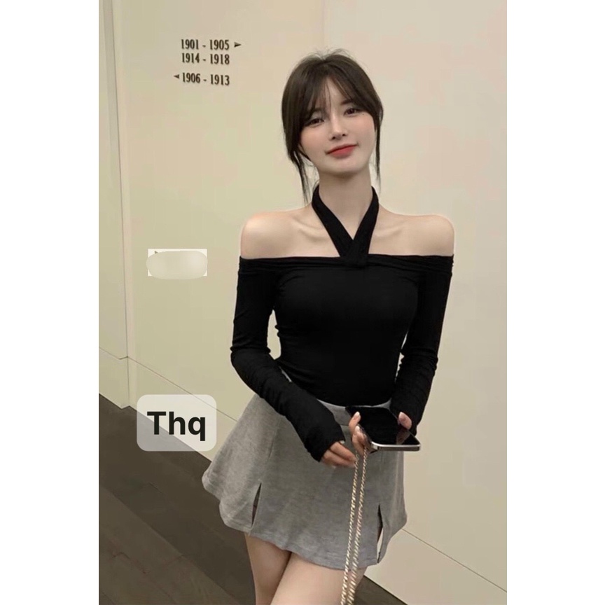 Áo quàng cổ trễ vai sexy