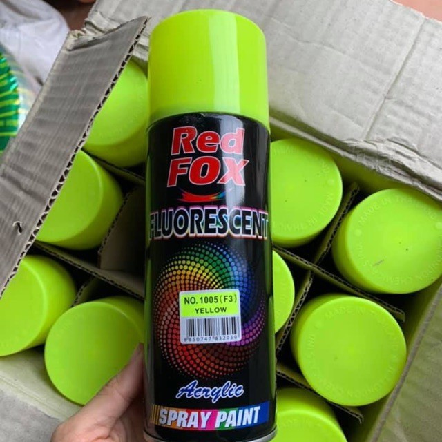 Sơn xịt huỳnh quang RedFox Fluorescent trang trí các mẫu quảng cáo