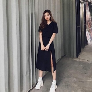 BIGSIZE - Chân Váy MiDi Xẻ Tà Siêu Hack Dáng