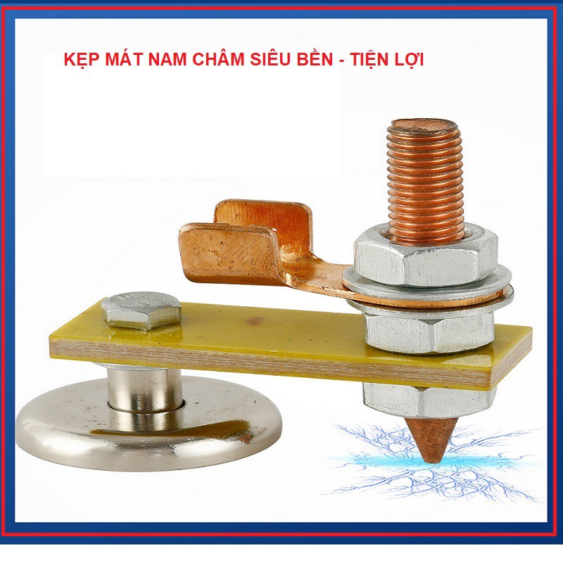 Kẹp mát nam châm lực hút mạnh dễ dàng sử dụng, kẹp mát hàn nối đất dụng cụ hỗ trợ hàn chuyên dụng