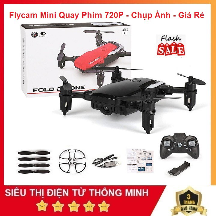 Flycam Giá Tốt Nhất Thị Trường, Quay Phim 720P - Chụp Ảnh Sắc Nét - Máy Bay Fly camera