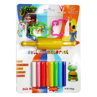 đất sét, đất nặn kèm khuôn làm bánh kèm lăn làm bánh, an toàn cho bé